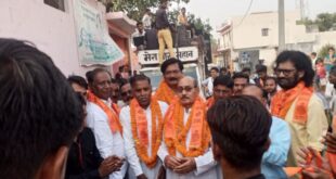 रिसौली में निकाली गई वीर शिरोमणि महाराणा प्रताप की विशाल शोभायात्रा