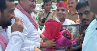 आज सांसद धर्मेन्द्र यादव का जनपद एटा का दौरा।