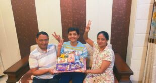 प्रत्यक्ष के घर पर बधाई देने वालों का तांता लगा