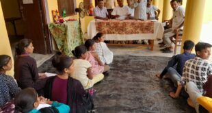 अहिल्याबाई होलकर को याद किया , छात्र – छात्राओं ने रंगोली सजाई