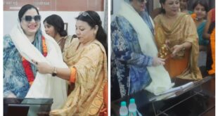नूर अफशा नूरी ने चेयरमेन फात्मा रज़ा का भव्य स्वागत किया