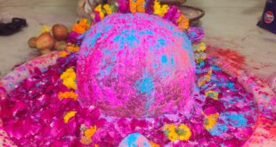 बिल्सी में होली के अवसर पर प्राचीन शिव शक्ति भवन में बाबा महाकाल का भव्य श्रृंगार