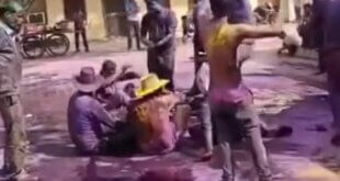 थाना कादरचौक में पुलिसकर्मियों ने उत्साह के साथ मनाई होली