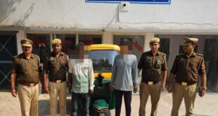 चोरी के टैम्पो के साथ दो आरोपी गिरफ्तार, मुजरिया पुलिस की कार्रवाई