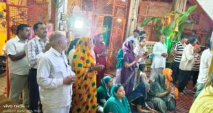 वजीरगंज के साईं बाबा मंदिर में 15वां वार्षिकोत्सव, अन्नकूट भंडारे में उमड़ी श्रद्धालुओं की भीड़