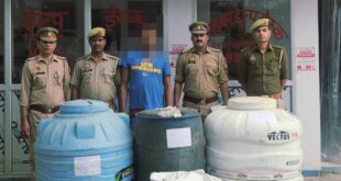 सड़क किनारे खड़े ट्रकों से डीजल चोरी करने वाला गिरोह बेनकाब, कैन्टर समेत एक आरोपी गिरफ्तार