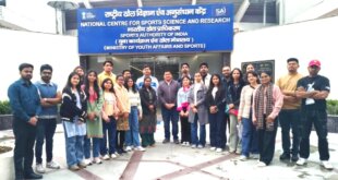 टीएमयू फिजियोथेरेपी के स्टुडेंट्स ने की साई की एजुकेशनल विजिट