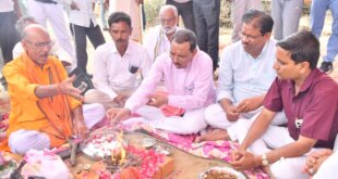 14.38 करोड़ की लागत से बनेगा सेतु, विधायक हरीश शाक्य ने किया शिलान्यास