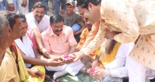 तपोसिद्ध मंदिर होगा भव्य पर्यटक स्थल, 76 लाख से सौंदर्यीकरण कार्य का शुभारंभ, विधायक ने किया  भूमि पूजन।