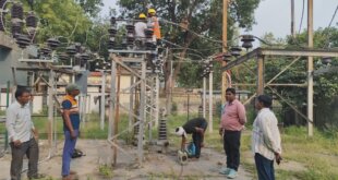 विद्युत आपूर्ति के लिए सब स्टेशन पर मेंटेनेंस कार्य कराया गया