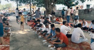 देवी मंदिर परिसर में आयोजित द्वितीय विशाल भंडारे में श्रद्धा और भक्ति का अद्भुत संगम देखने को मिला