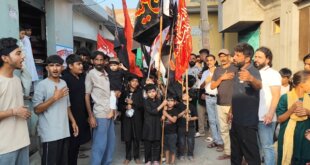 मोहर्रम में मजलिसों का आयोजन कर गमे हुसैन मनाने का सिलसिला जारी है।