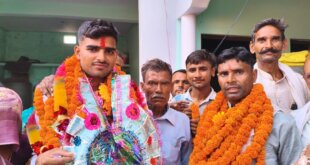 अग्निवीर में चयनित होने पर खरखोल के विकास यादव का भव्य स्वागत