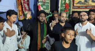 जुलूस बड़ी अकीदत और एहतराम के साथ निकाला