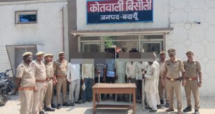 जमीनी विवाद में मारपीट के मामले में नौ आरोपी गिरफ्तार, तमंचा समेत कई हथियार बरामद