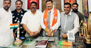 उज्ज्वला योजना के राष्ट्रीय चेयरमैन राकेश प्रजापति का भाजपा नेता हरिओम मौर्य ने किया भव्य स्वागत