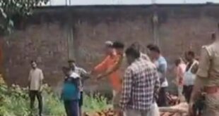 निर्माणाधीन भवन की खुदाई के दौरान दीवार गिरी, पांच मजदूर मलबे में दबे, सभी को सुरक्षित निकाला गया