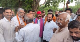 सिलहरी में समाजवादी पार्टी के प्रदेश अध्यक्ष श्यामलाल पाल का भव्य स्वागत