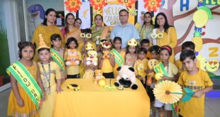 लॉर्ड कृष्णा इंटरनेशनल स्कूल में ‘येलो डे’ पर छाया पीला रंग, नन्हें बच्चों ने बिखेरा उत्साह