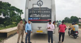 परिवहन विभाग की बड़ी कार्रवाई, 8 बसों पर चालान व सीजर की कार्रवाई