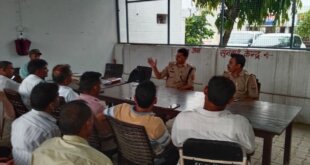 आगामी कांवड़ यात्रा को लेकर मुजरिया थाने में हुई पीस कमेटी की बैठक