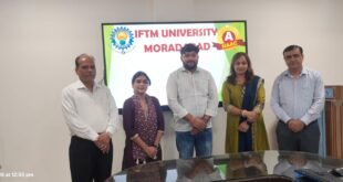 आईएफटीएम विश्वविद्यालय मुरादाबाद से जूलॉजी विषय में पहली पीएचडी प्राप्त कर पुष्पेंद्र कुमार मौर्य ने रचा इतिहास
