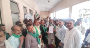 भाकियू (असली) का तहसील सदर में भ्रष्टाचार और अनियमितताओं के खिलाफ हल्ला बोल