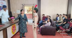 रैंक सेरेमनी में कैडेट्स को दिलाई राष्ट्र की एकता-अखंडता और सेवा की शपथ
