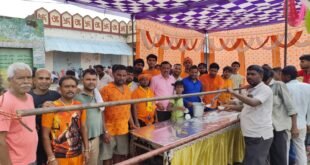 शिवभक्तों के लिए तृतीय विशाल भंडारे का आयोजन किया