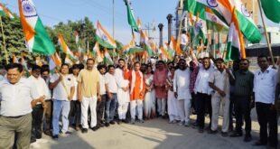 हर घर तिरंगा अभियान के तहत बुधवार को तिरंगा यात्रा निकाली गई।