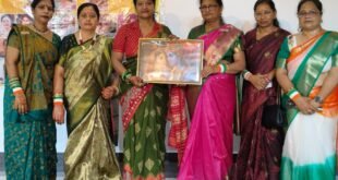 वार्ष्णेय महिला उत्थान समिति, बिसौली की महिलाओं द्वारा श्री देवरहा बाबा पब्लिक स्कूल में हरियाली तीज उत्सव