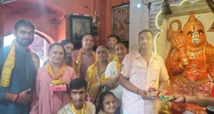 शिव शक्ति भवन मंदिर में हनुमान जी का भव्य श्रृंगार
