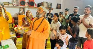 मेरे राम आश्रम में विधिविधान से हुई गणेश स्थापना