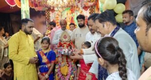 गणेश चतुर्थी महोत्सव के बीच धूमधाम से मना राधाष्टमी पर्व, विधायक राजीव कुमार सिंह ‘बब्बू भैया’ ने की महाआरती