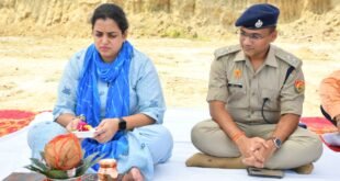 महिला पुलिसकर्मियों के कल्याण की दिशा में बड़ी पहल एसएसपी अंकिता शर्मा ने बदायूँ में किया महिला आवास का भूमि पूजन