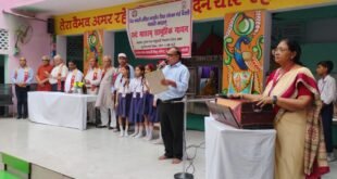 नमामि भारतम् कार्यक्रम सरस्वती शिशु मंदिर नैनीताल मार्ग में संपन्न