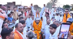बिल्सी विधानसभा क्षेत्र में सेवा संकल्प यात्रा का भव्य स्वागत