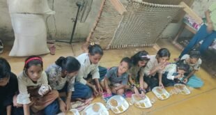 महानवमी के अवसर पर नन्हे मुन्ने बालिकाओं को कराया कन्या भोज –