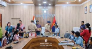 राष्ट्र में पुलिस की भूमिका पर स्कूली बच्चों की प्रतियोगिता संपन्न