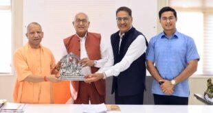मुख्यमंत्री से टीएमयू के कुलाधिपति श्री सुरेश जैन की लखनऊ में शिष्टाचार भेंट